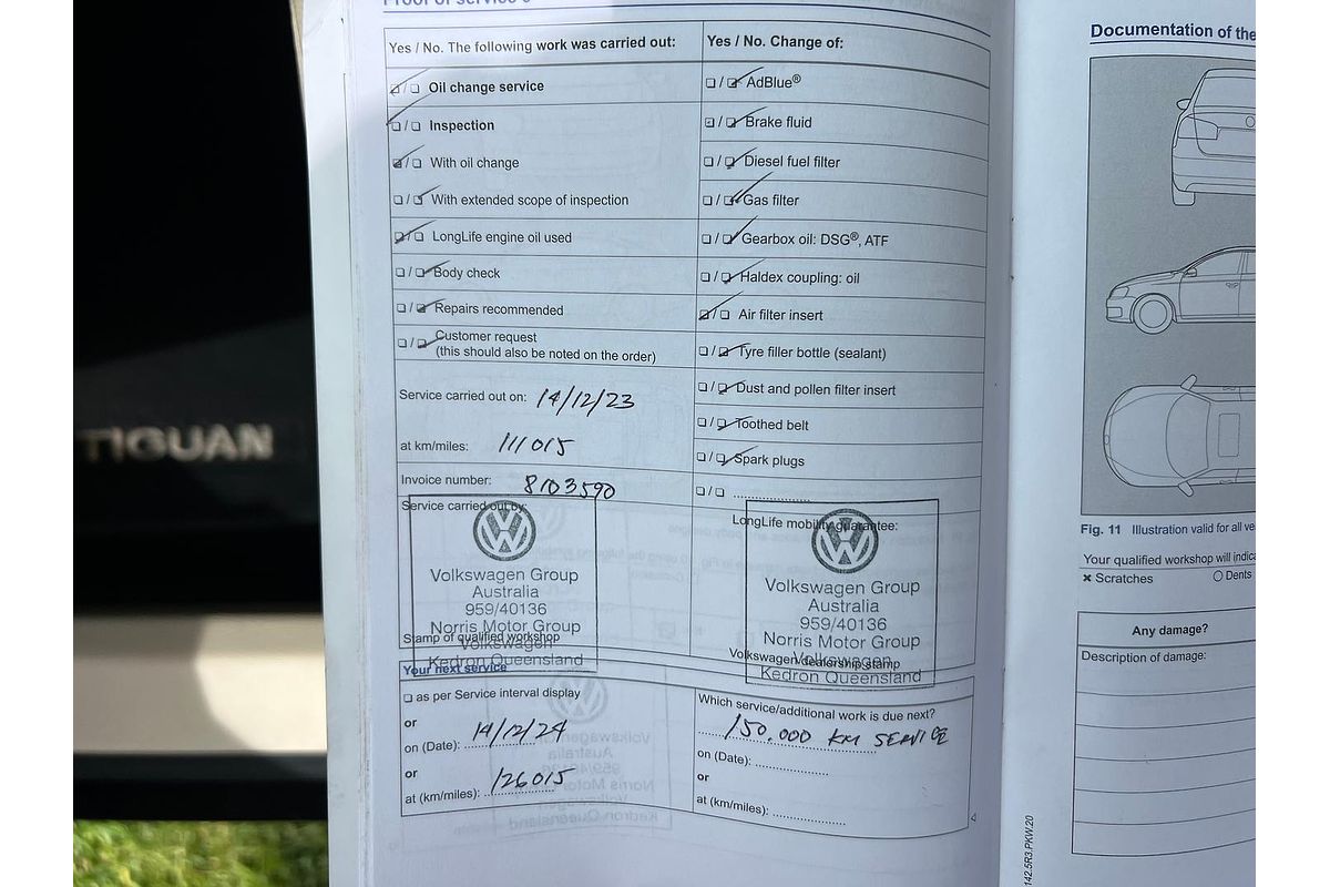 2014 Volkswagen Tiguan 132TSI Pacific 5N