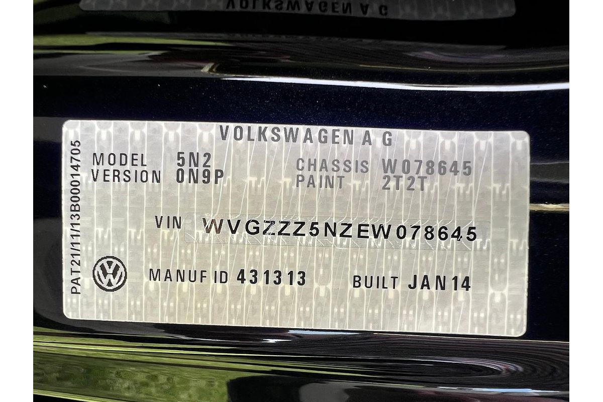 2014 Volkswagen Tiguan 132TSI Pacific 5N