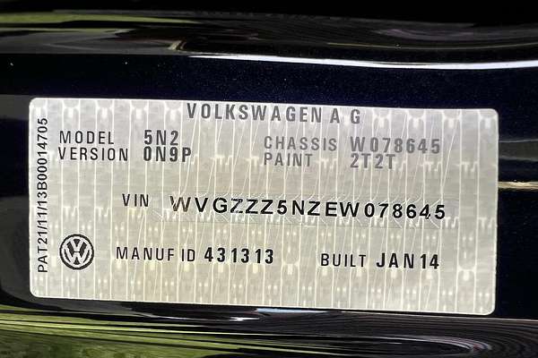 2014 Volkswagen Tiguan 132TSI Pacific 5N