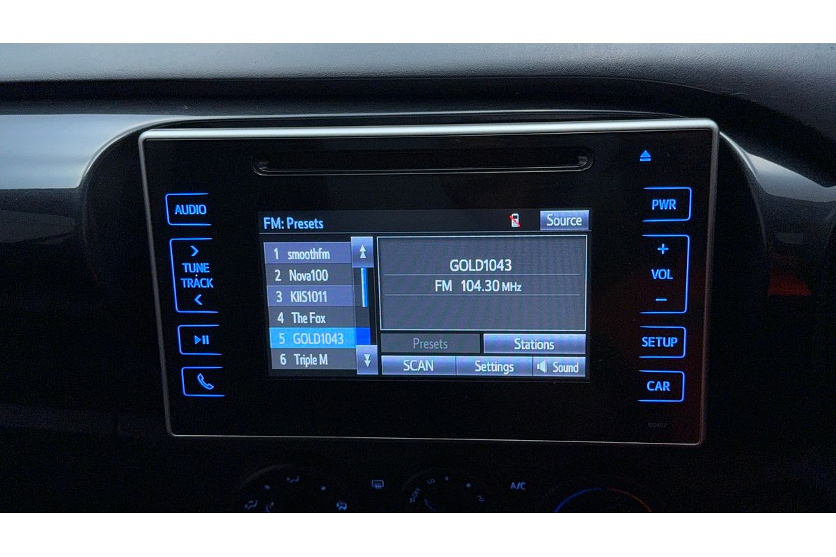 2016 Toyota Hilux Workmate TGN121R Rear Wheel Drive