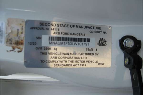 2020 Ford Ranger XL PX MkIII 4X4 3.2L