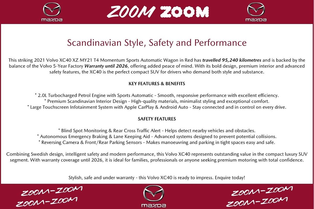 2021 Volvo XC40 T4 Momentum