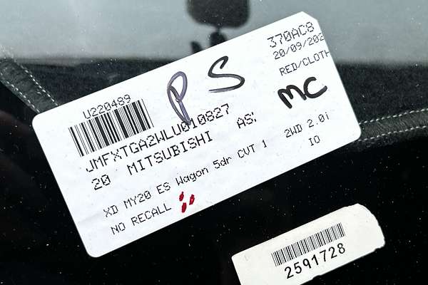 2020 Mitsubishi ASX ES XD