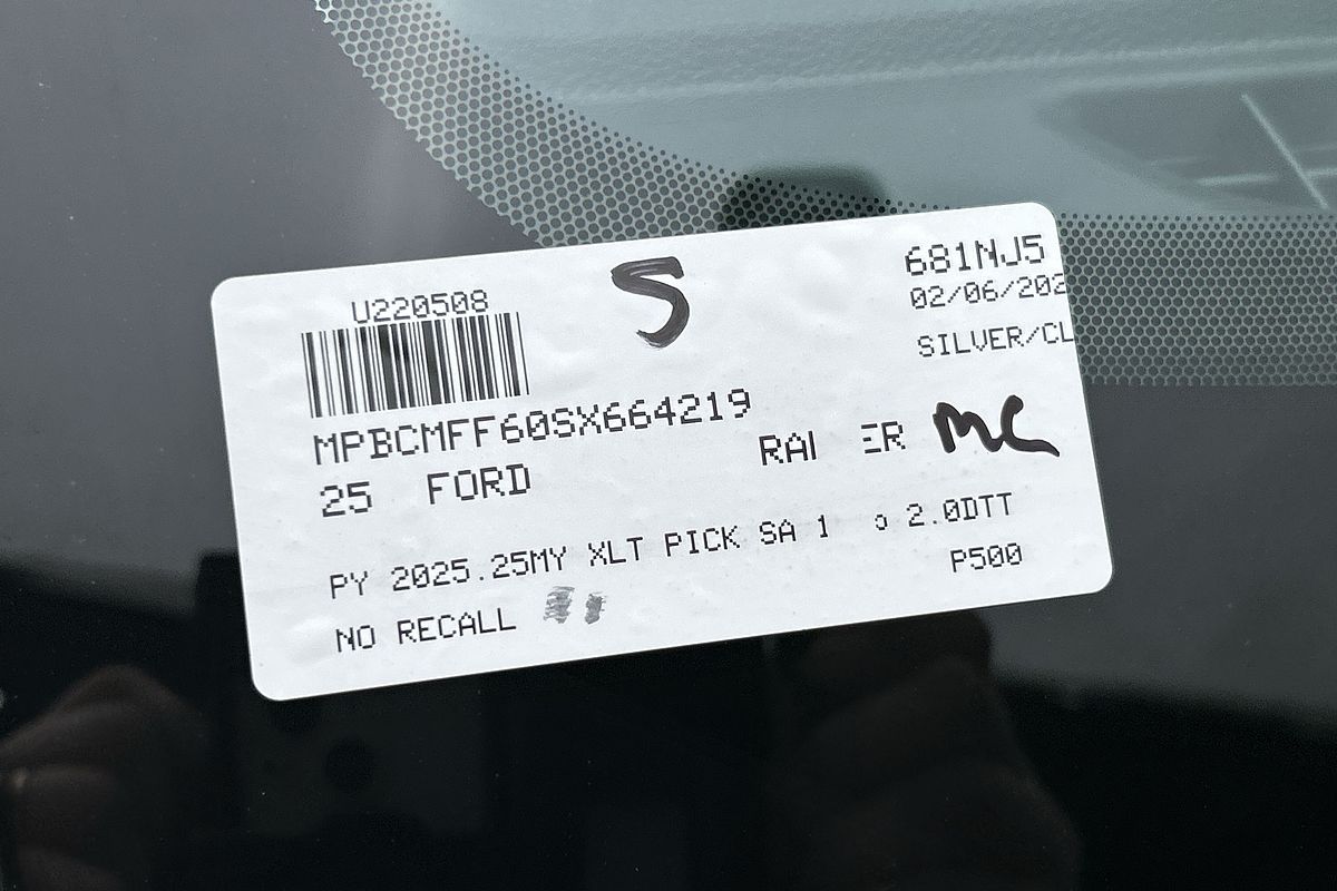 2025 Ford Ranger XLT 4X4 2.0L