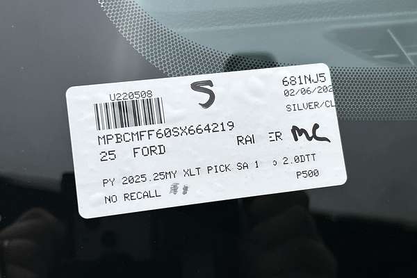 2025 Ford Ranger XLT 4X4 2.0L