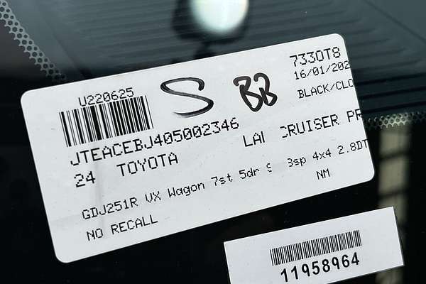 2024 Toyota Landcruiser Prado VX GDJ251R