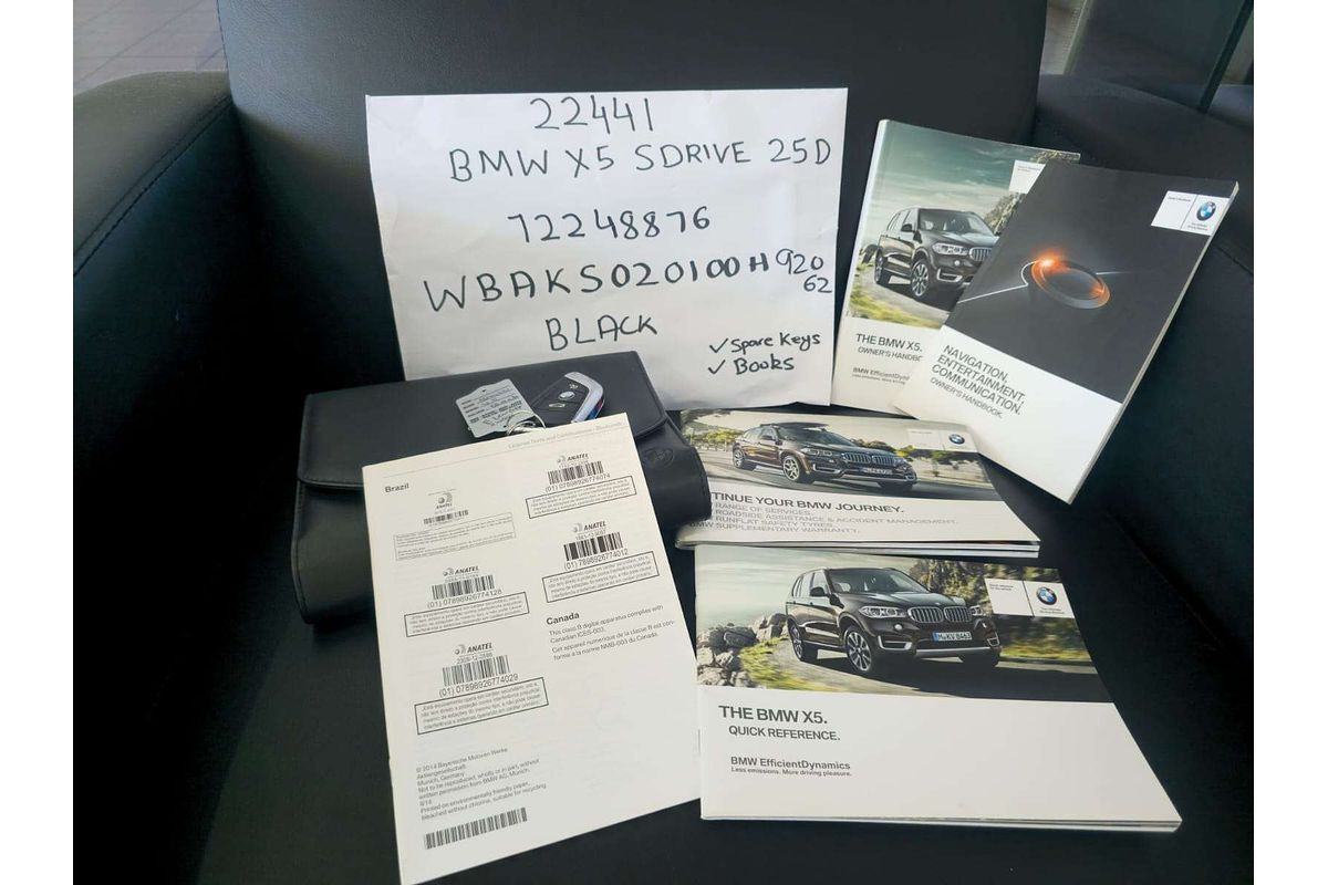 2014 BMW X5 SDRIVE 25D AUTO WAGON 2.0 DIESEL BLUE