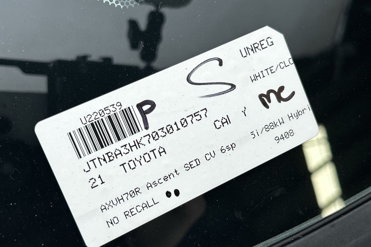 2021 Toyota Camry Ascent AXVH70R