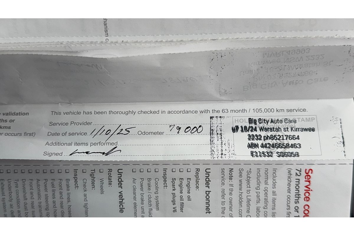 2017 Holden Commodore SV6 VF Series II