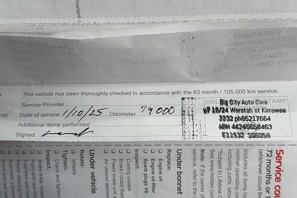 2017 Holden Commodore SV6 VF Series II