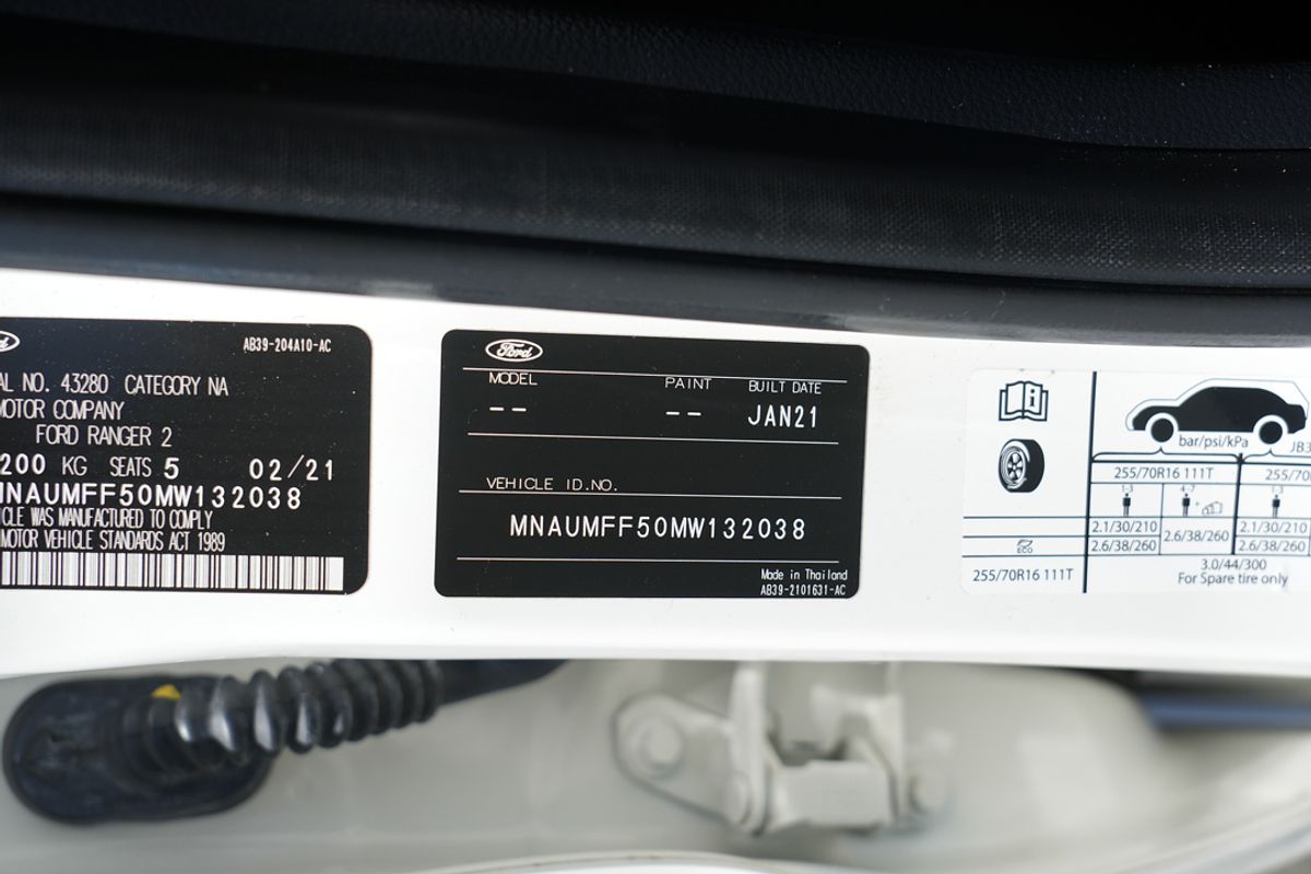 2021 Ford Ranger XLS PX MkIII 4X4 3.2L