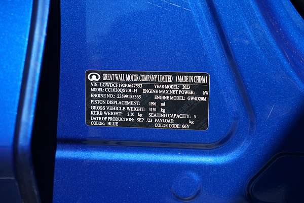 2023 GWM Ute Cannon-X NPW 4X4