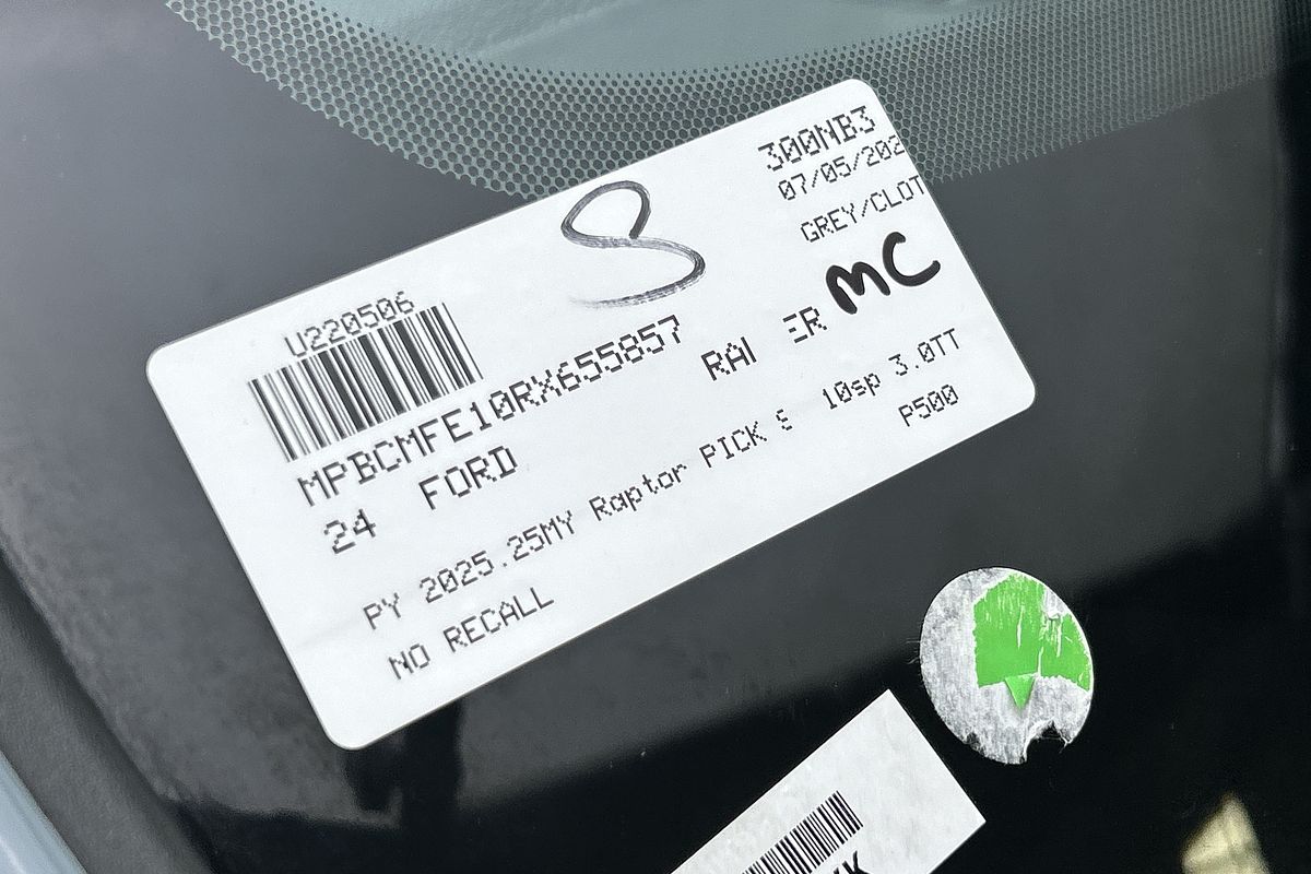 2024 Ford Ranger Raptor 4X4 3.0L