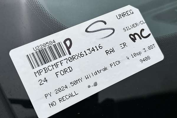 2024 Ford Ranger Wildtrak 4X4 3.0L