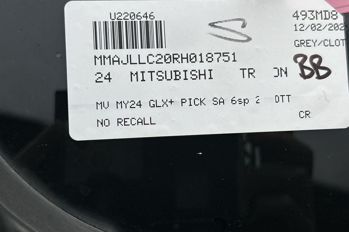 2024 Mitsubishi Triton GLX+ MV 4X4