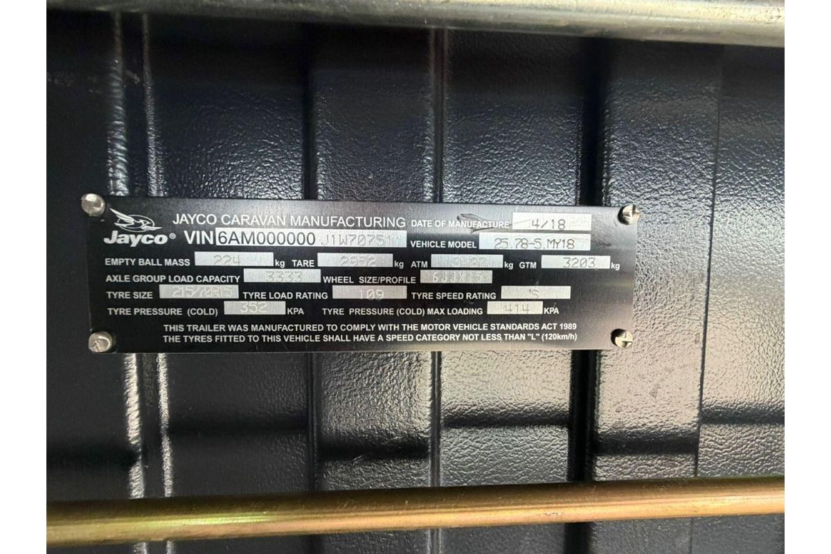 2018 Jayco Silverline 25.78-5.18Sl