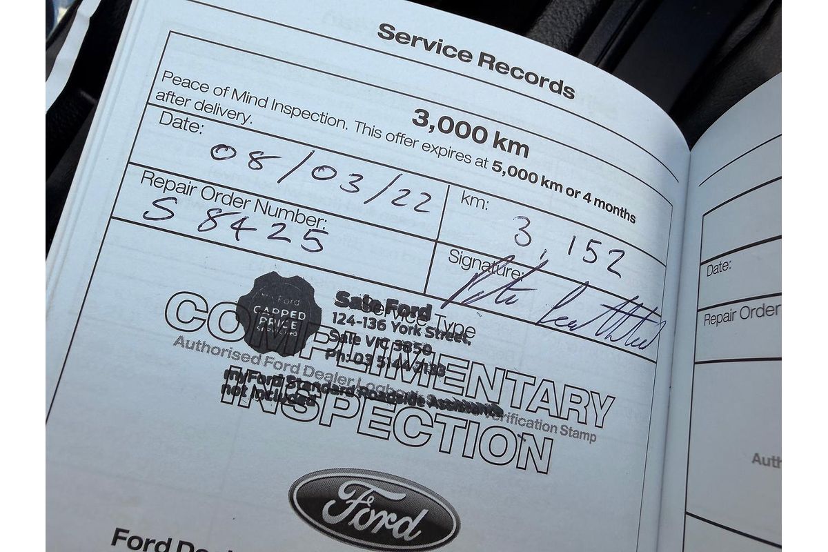 2021 Ford Ranger Wildtrak PX MkIII 4X4 2.0L