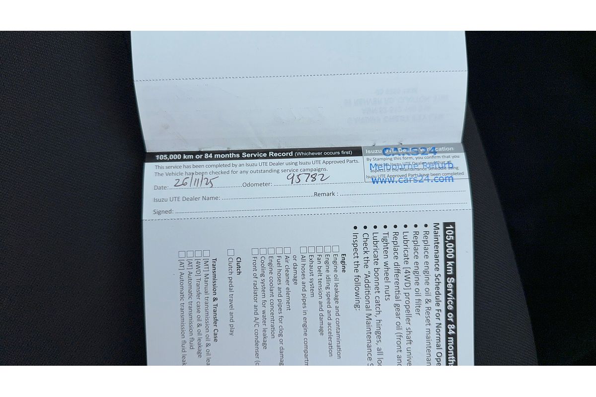 2020 Isuzu D-MAX SX High Ride Rear Wheel Drive