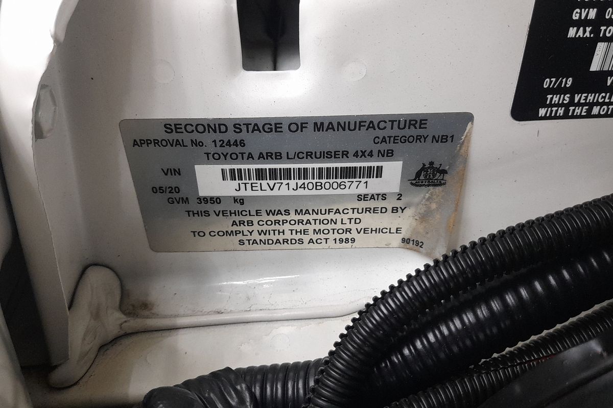 2020 Toyota Landcruiser Workmate VDJ79R 4X4