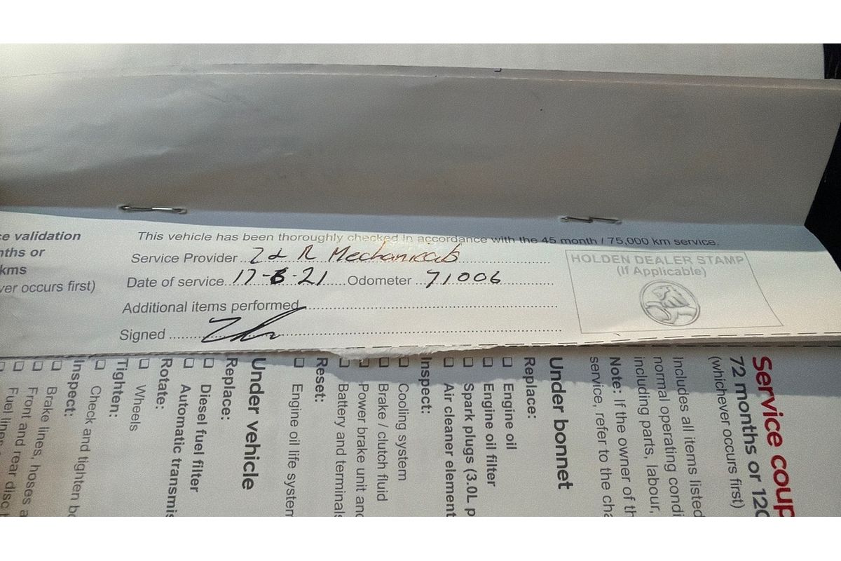 2018 Holden Captiva LTZ CG