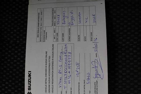 2016 Suzuki Vitara RT-S LY