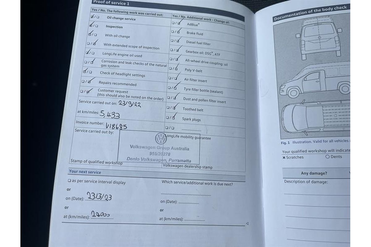 2019 Volkswagen Caddy TSI220 2KN LWB