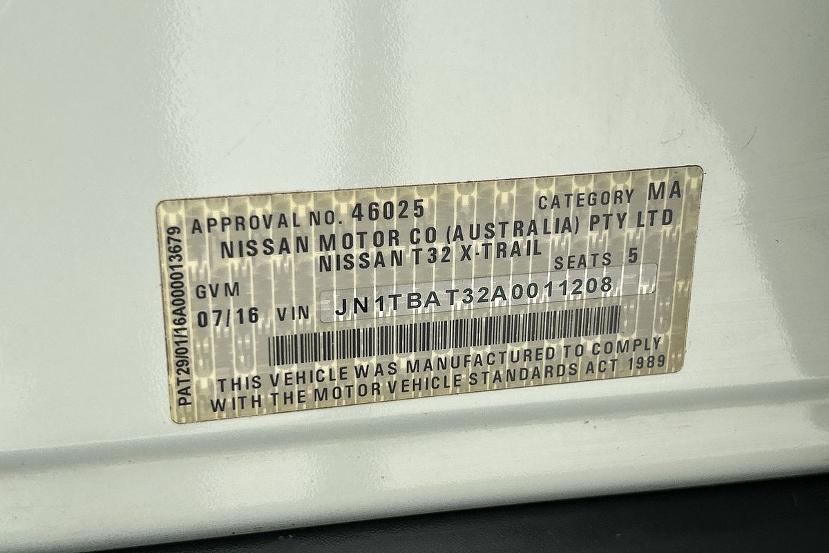 2016 Nissan X-TRAIL ST T32