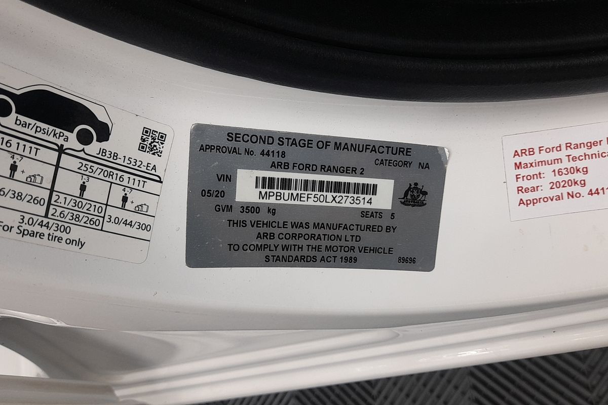 2020 Ford Ranger XL PX MkIII 4X4 3.2L