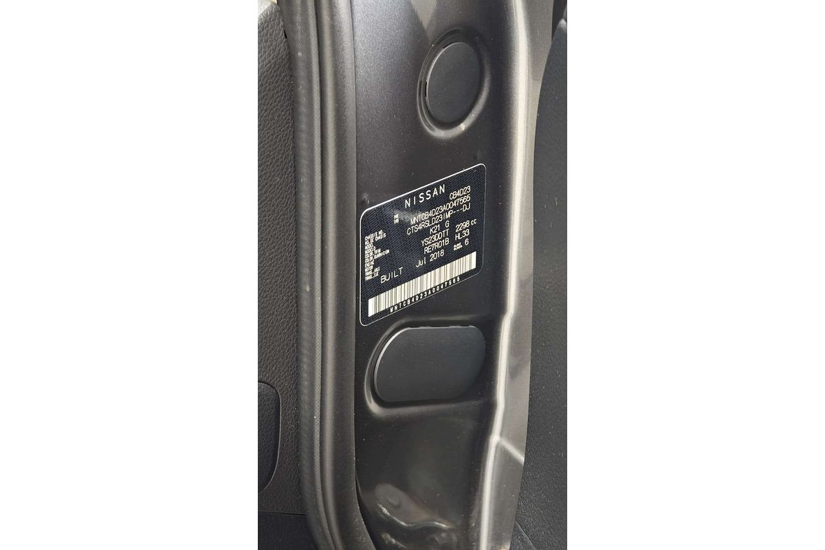 2018 Nissan Navara ST D23 Series 3 Rear Wheel Drive