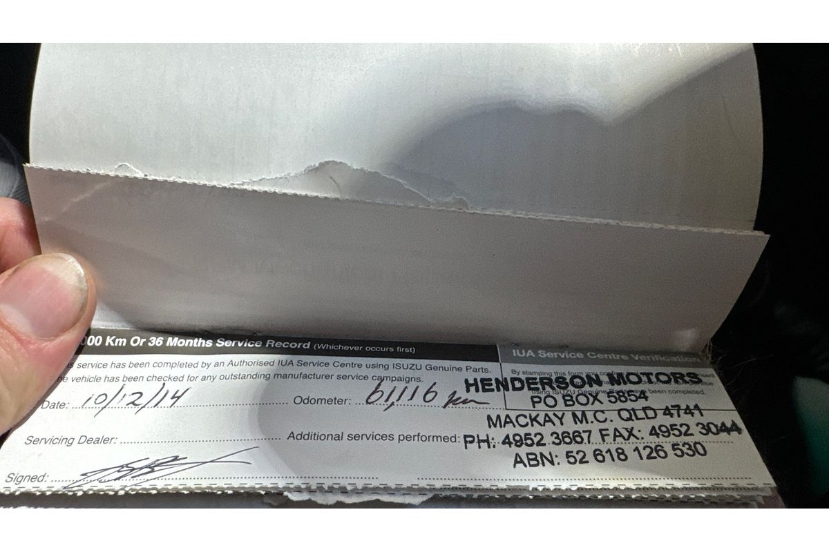 2012 Isuzu D-MAX SX 4X4