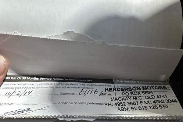 2012 Isuzu D-MAX SX 4X4