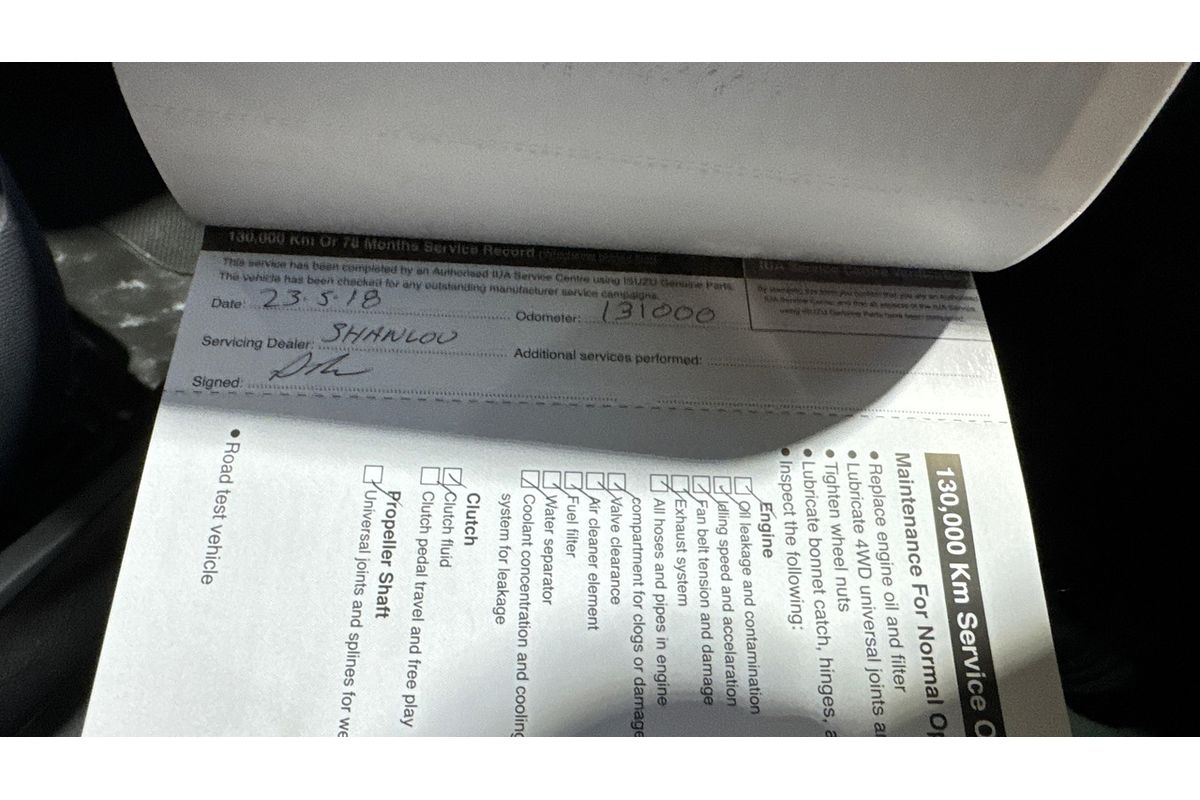 2012 Isuzu D-MAX SX 4X4