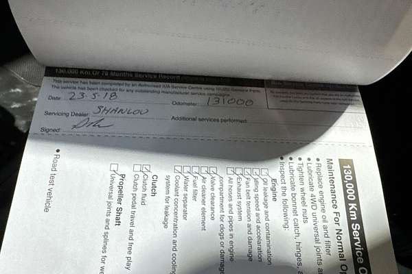 2012 Isuzu D-MAX SX 4X4