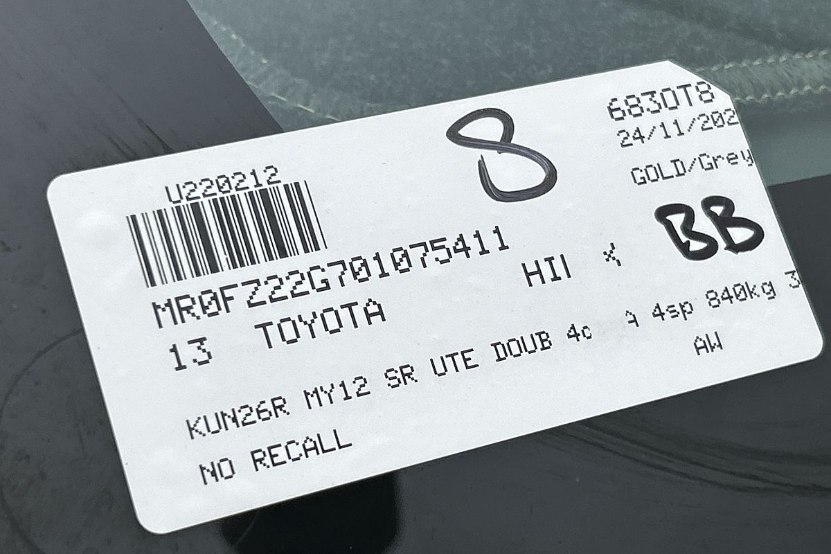 2013 Toyota Hilux SR KUN26R 4X4