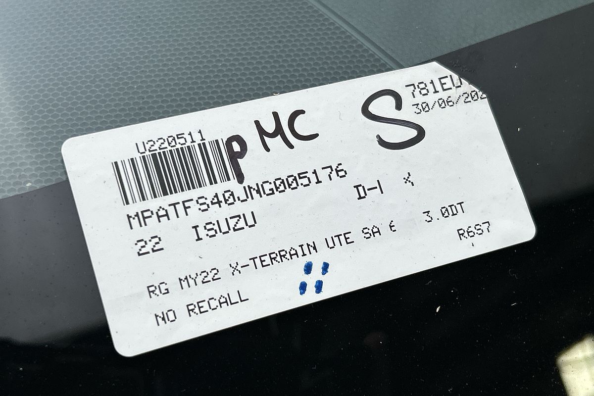 2022 Isuzu D-MAX X-TERRAIN 4X4