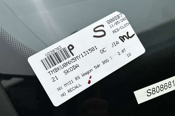 2021 SKODA Octavia RS NX