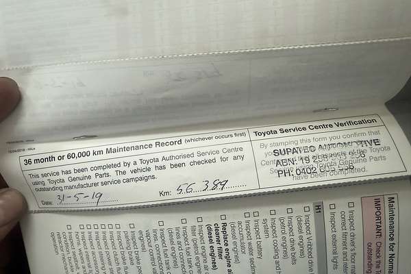 2017 Toyota Hilux Workmate GUN122R Rear Wheel Drive