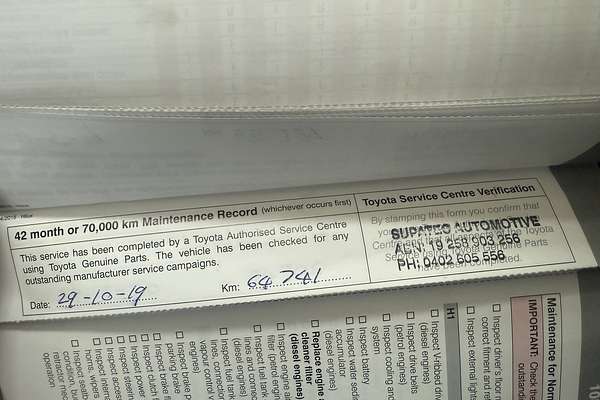 2017 Toyota Hilux Workmate GUN122R Rear Wheel Drive