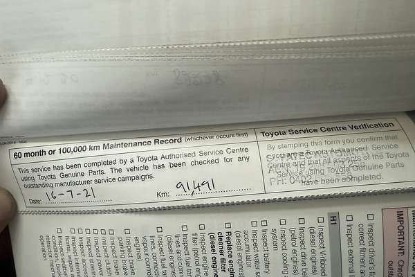 2017 Toyota Hilux Workmate GUN122R Rear Wheel Drive