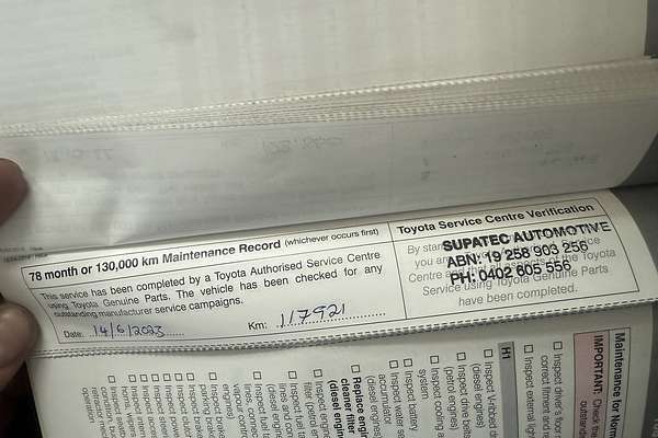 2017 Toyota Hilux Workmate GUN122R Rear Wheel Drive