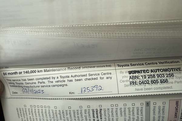 2017 Toyota Hilux Workmate GUN122R Rear Wheel Drive