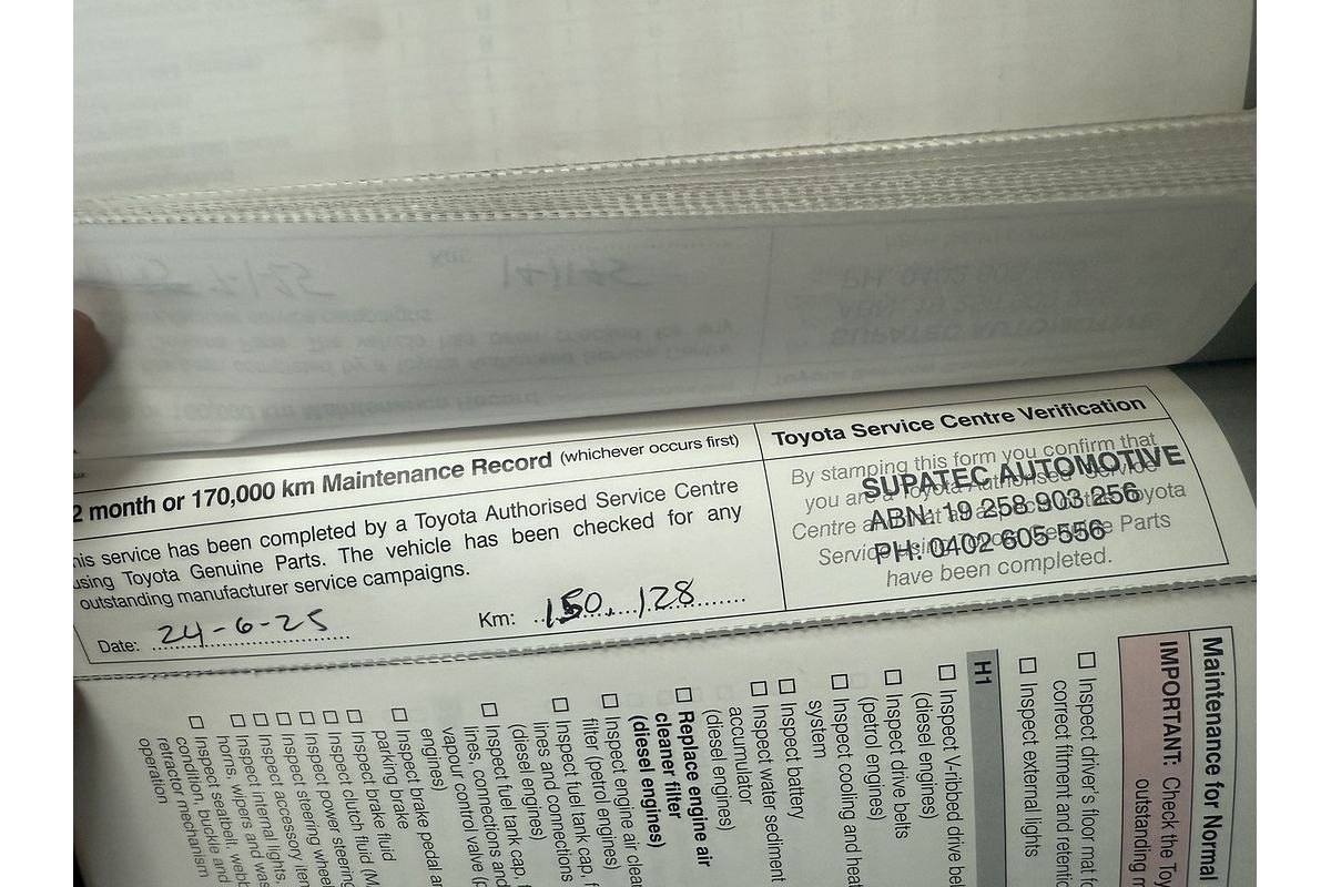 2017 Toyota Hilux Workmate GUN122R Rear Wheel Drive