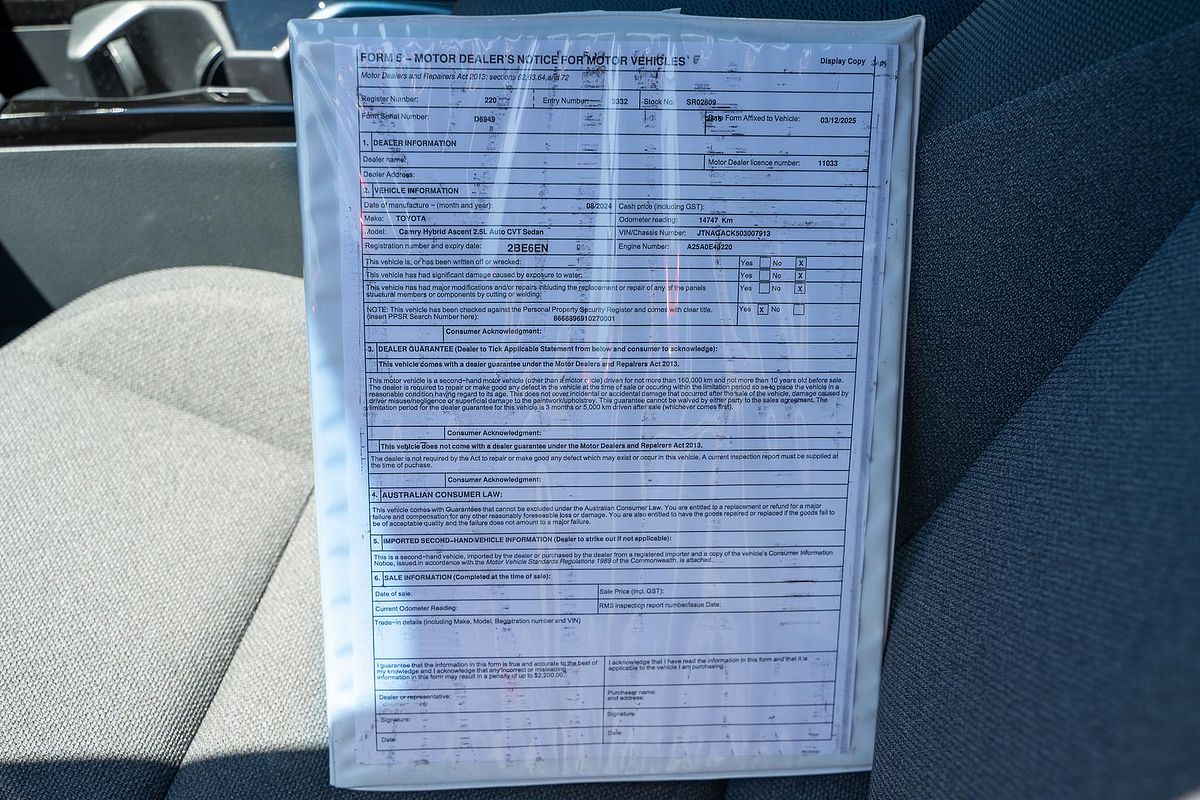 2024 Toyota Camry Ascent AXVH80R