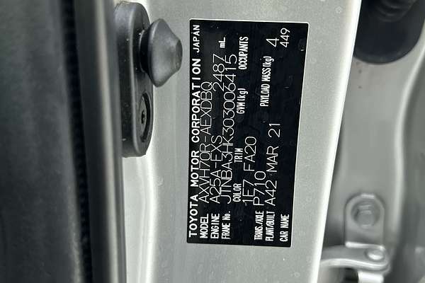 2021 Toyota Camry Ascent AXVH70R