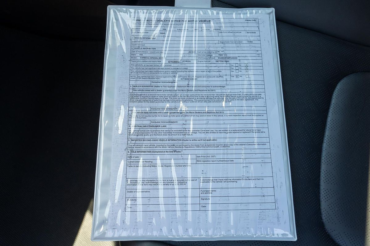 2023 Kia Carnival Special Edition KA4