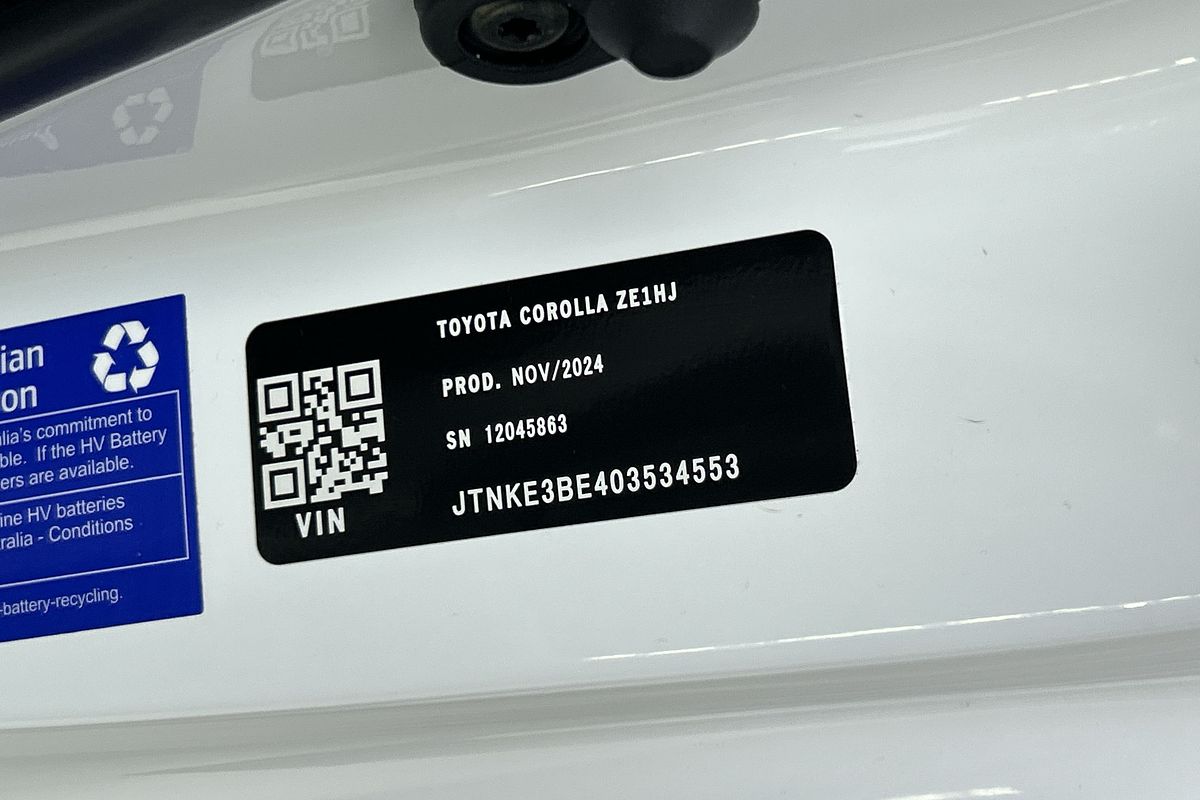 2024 Toyota Corolla Ascent Sport Hybrid ZWE219R