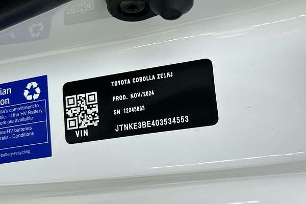 2024 Toyota Corolla Ascent Sport Hybrid ZWE219R