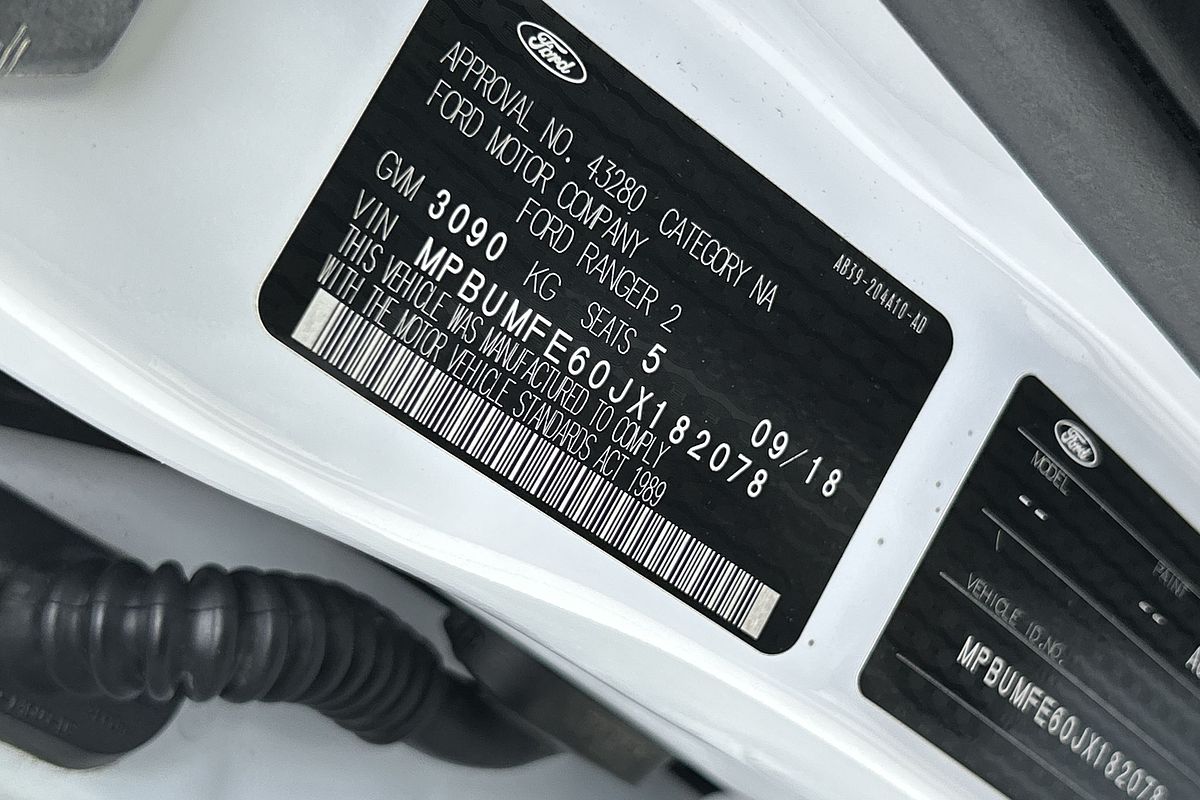 2018 Ford Ranger Raptor PX MkIII 4X4 2.0L