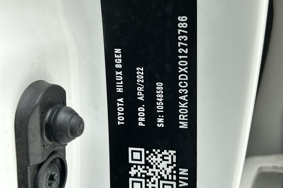 2022 Toyota Hilux SR GUN126R 4X4