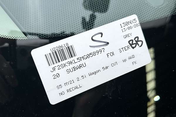 2020 Subaru Forester 2.5i S5